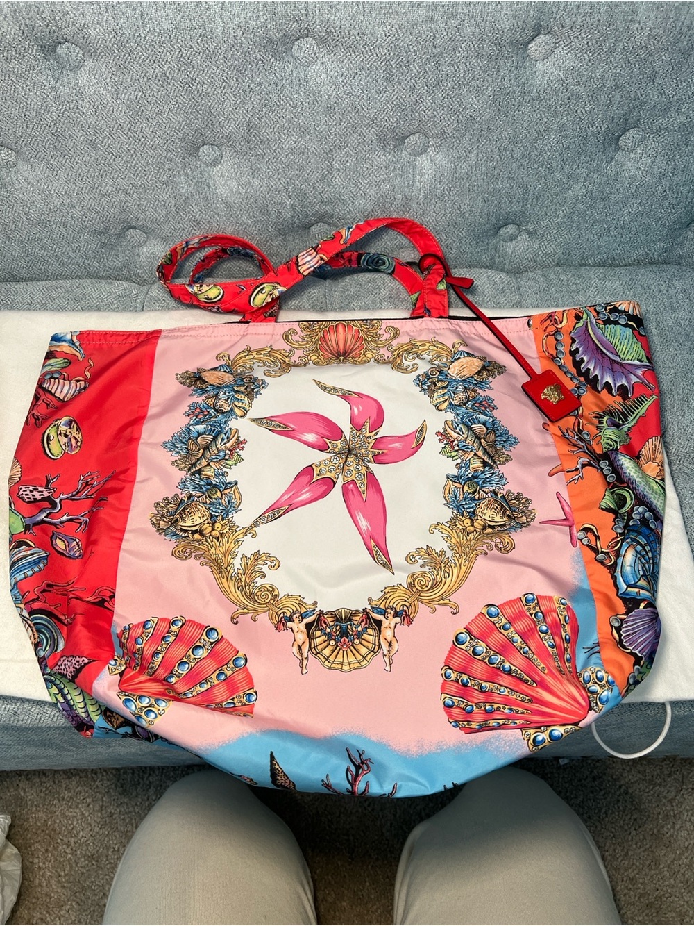 VERSACE Tresor De La Mer Print
Nylon Tote bag - Picture 5 of 10